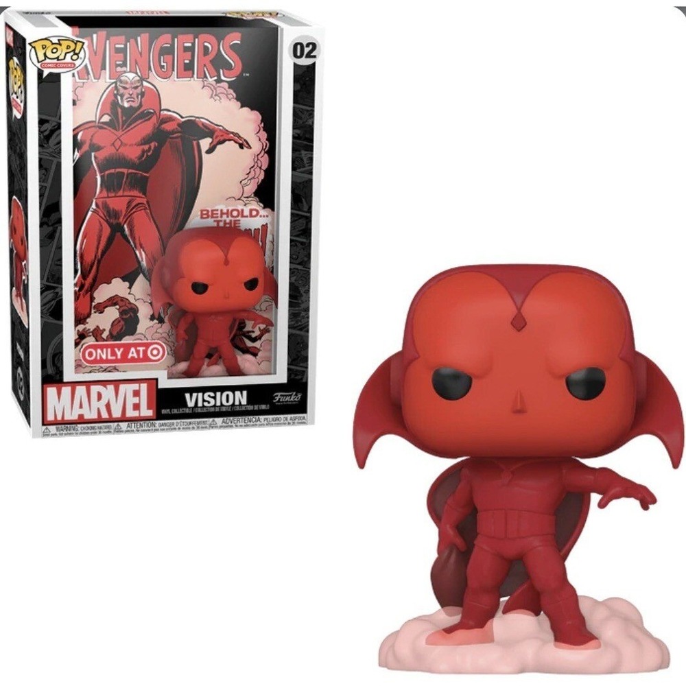 Funko Pop Comic Covers Vision Red Like New Target Exclusive 02